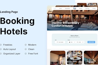 rebuild boutique hotel website design, design guesthouse website design, hotel