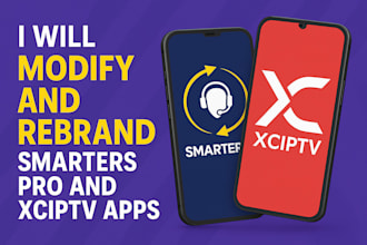 modify and rebrand smarters pro and xciptv apps