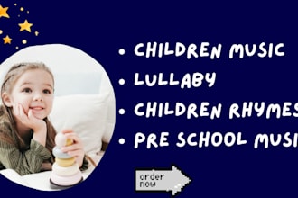 write children custom song lyrics, be children female vocalist, sing kid songs