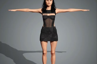 reanimate ue5 3d nsfw character,metahuman model,humanoid vrml model,gf8,unity 3d