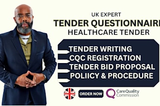 complete uk tender questionnaires, sq, itt, and bid forms for public contracts