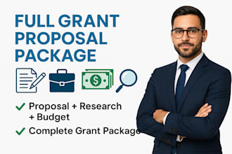 create a full grant proposal package with research and budget plan