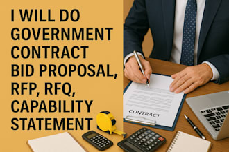do government contract, bid proposal,rfp,rfq, capability statement