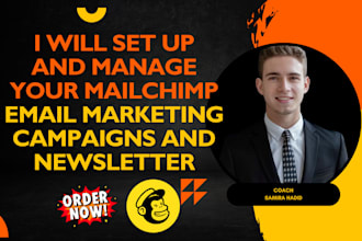 set up your mailchimp email marketing campaigns and newsletter