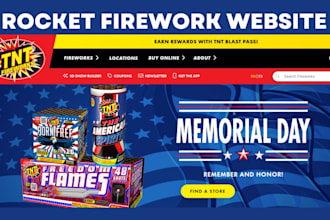 build rocket firework shopify store rocket firework website firework store