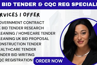 win cleaning tender healthcare construction uk bids tender full cqc registration