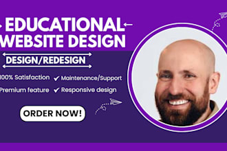 build lms educational website online course website education, elearning website