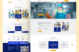 design commercial cleaning website residential cleaning website office cleaning