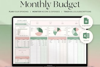 create excel google spreadsheet monthly budget template ultimate annual budget