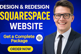 design or redesign squarespace website with SEO, responsive development