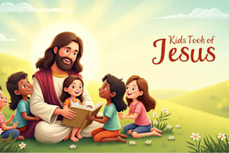 write bible story illustration children christian book kids story illustration