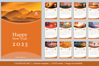 2025 school calendar yearly calendar wall calendar design journal and planner