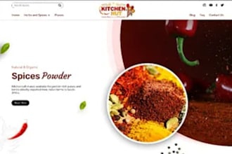 design lucrative spice shopify herbs store organic food seasoning sauce website
