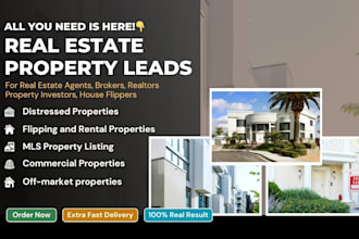provide real estate vacant property leads  real estate realtors investors leads