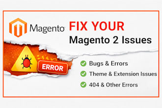 fix any magento 2 issues