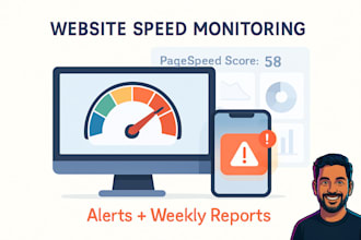 monitor your website speed and alert you if performance drops