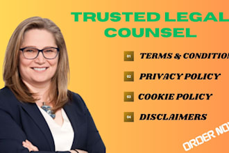 write privacy policy, gdpr policy, terms and conditions, cookie