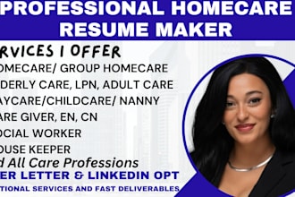 make resume for homecare elderly care child care caregiver house keeper resume