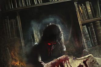 design horror book cover, ebook cover