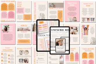 create weight loss habit tracker ebook, self help ebook guide canva ebook design