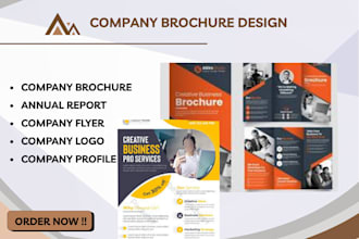design company profile, brochure, proposal or annual report
