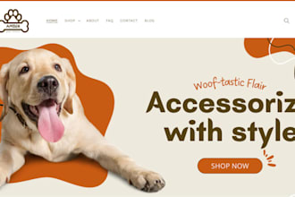 design online pet store pet shopify pod dropshiping petshop dropshipping website