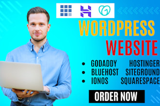 godaddy hostinger wordpress website on bluehost duda ionos google ecommerce site