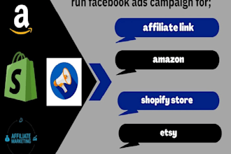 do promotion for your affiliate link, amazon, shopify store with facebook ads