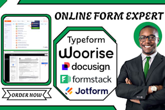 create online form typeform formstack docusign  jotform woorise surveymonkey