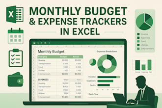 do monthly excel budget spreadsheet, expense tracker, business excel template