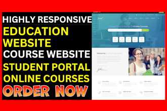 design education website elearning website online course lms website