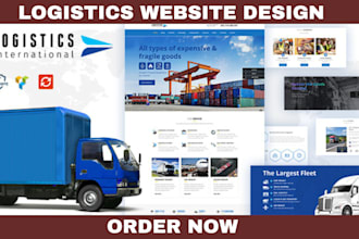 build a logistics, trucking, dispatch, freight, cargo and courier website