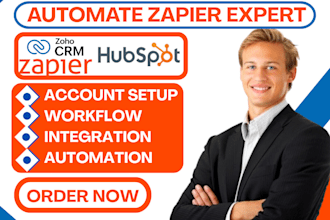 setup zoho crm hubspot zapier automation with google sheet gohighlevel