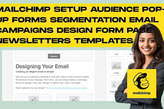 mailchimp setup audience segmentation email campaign design newsletter template