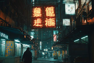 do cyberpunk futuristic city style art for any project