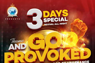 do awesome church flyer and event flyer or poster in 8hrs