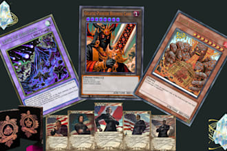 design unique card game art for tarot, poker, and custom spiritual decks