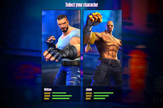 develop 3d fighting game, 2d fighting game, multiplayer fighting game, 3d fight