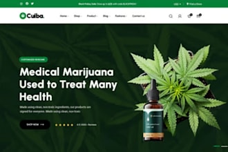 design 7 figure cbd shopify hemp store marijuana tobacco cannabis oil website