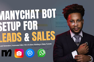 set up and automate your manychat chatbot for marketing and lead generation