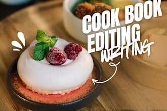 design, format, edit, and create your stunning cookbook or recipe book