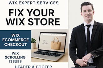 fix your wix store wix ecommerce checkout wix scrolling issues, header, footer