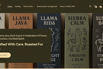 build a branded coffee shopify store coffee website coffee store cafe website