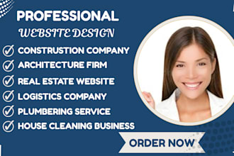 design architecture website construction real estate logistic plumbing website