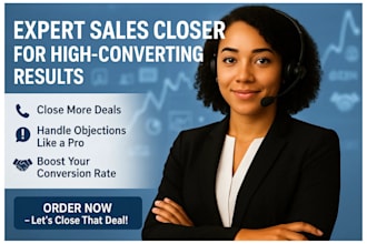 be your high ticket sales closer sales representative sales person sales agent