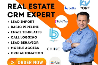 setup real estate crm kvcore lofty follow up boss  chimeboldtrail nimble idx web