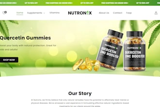 design health and fitness shopify weight loss store nutrition supplement website