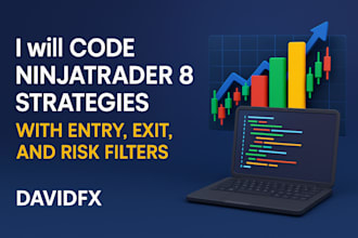 code ninjatrader 8 strategy with entry, exit, and risk filters