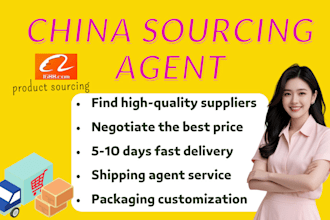be a china sourcing agent, product sourcing,fast  delivery