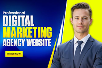 design modern digital marketing agency website or digital marketing website
